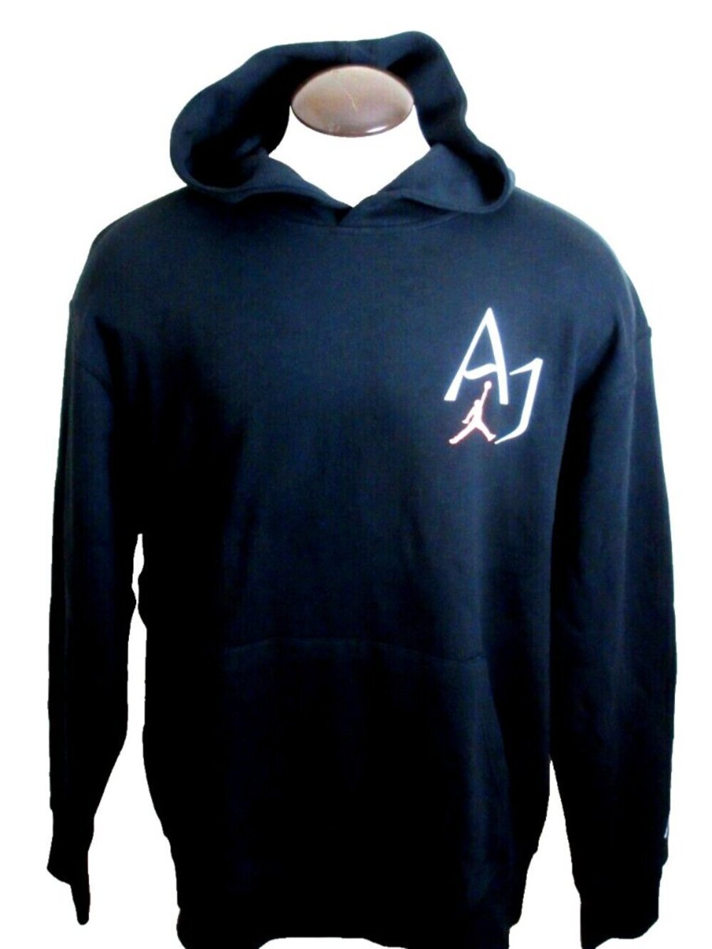 Men's Jordan Sport DNA PO Graphic Print Hoodie Sweatshirt Black White Size XL - Picture 2 of 6